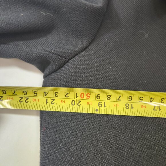 Zara Man Moda Sport Black Overcoat Trench Coat Mens Size Large - Picture 11 of 11